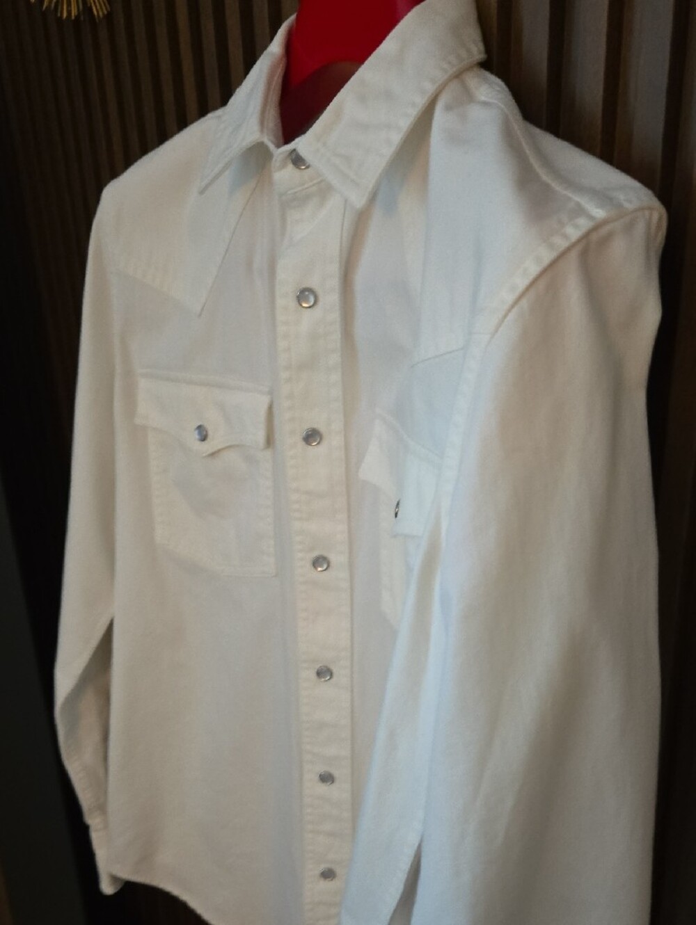 Banana Republic White Casual Button-Down Shirt